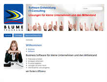 Tablet Screenshot of blume-programm.de